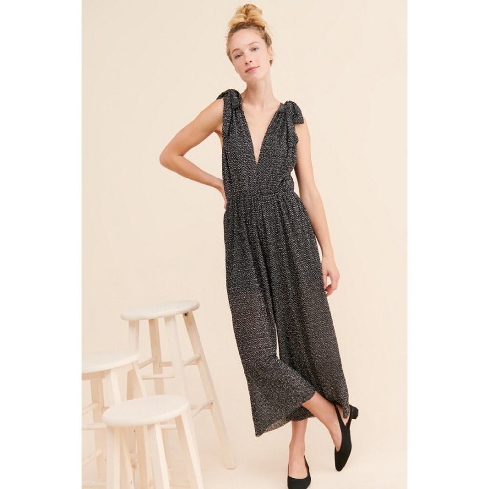 SABINA MUSAYEV Women's Jagger Jumpsuit Size M In Black